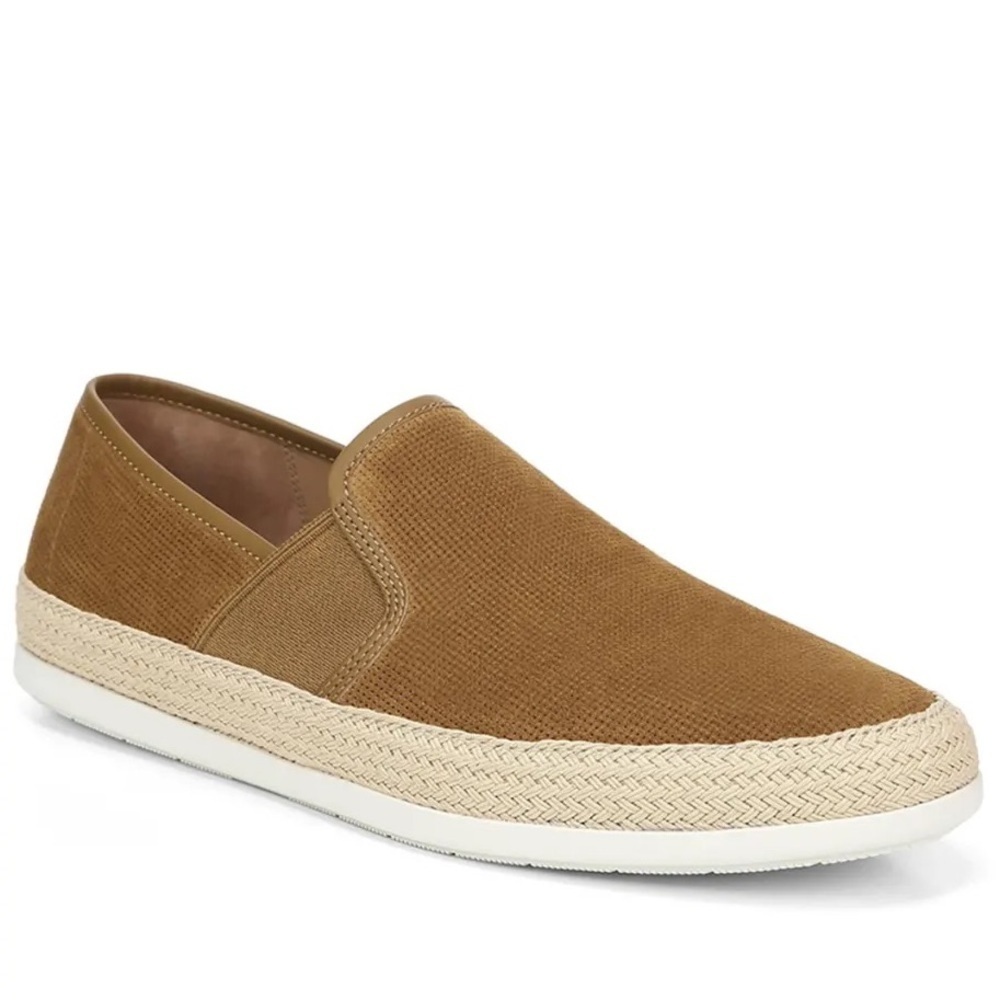 VINCE Chad Perforated Sport Suede Slip-On‎ Sneakers